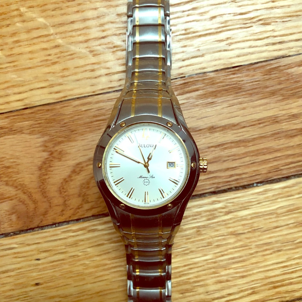 Bulova men’s two tone watch